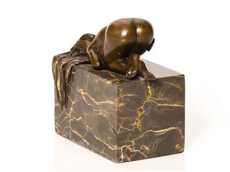 Sculpture en bronze sculpture femme nue érotique nu figurine en bronze