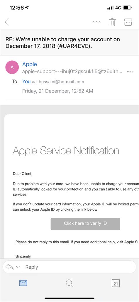 Received Email From Apple Apple Community