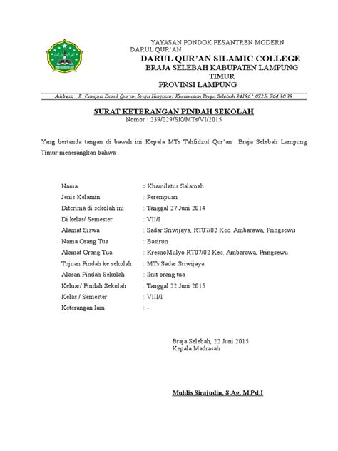 Yuk Belajar Contoh Kop Surat Yayasan Pondok Pesantren Terbaik Daftar