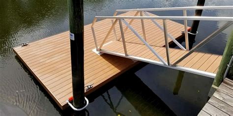 How To Attach A Floating Dock To Shore Attaching A Floating Dock