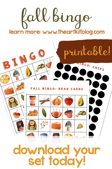 Printable Fall Bingo Cards
