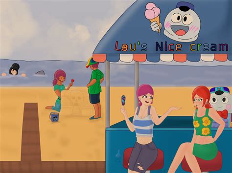 Brawl Beach Art By Me Brawlstars