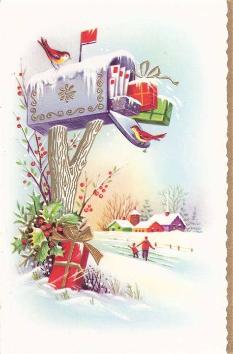 You have complete creative control over your christmas. 75 best Vintage mailboxes images on Pinterest | Vintage christmas, Christmas cards and Christmas ...