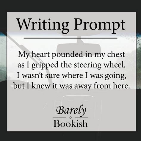 Writing Prompts - Two Prompts to Start Your Story | Barely Bookish