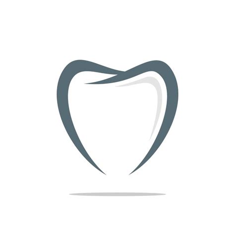Premium Vector Tooth Shape Dental Logo Template Illustration Design