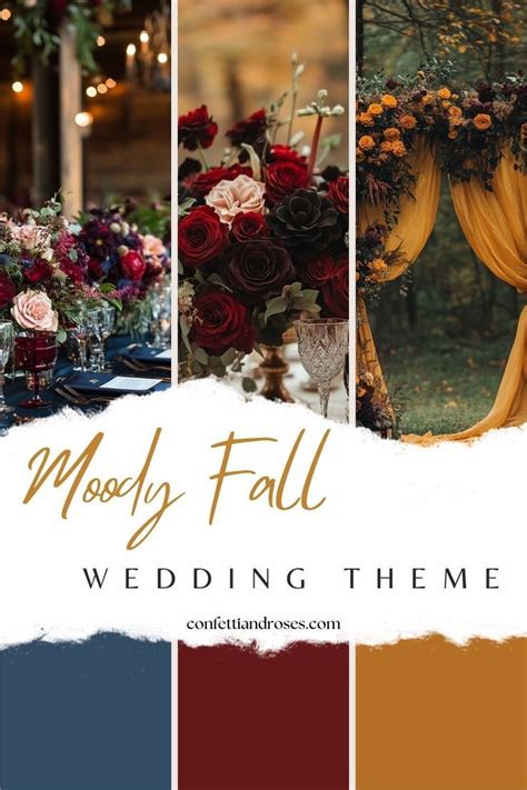 Enchanting Ideas For A Moody Fall Wedding Autumn Wedding Flowers