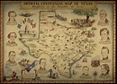 Official Centennial Map of Texas - The Portal to Texas History