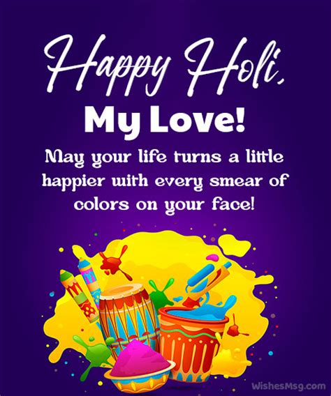 Romantic Holi Wishes For Love In 2024 Wishesmsg