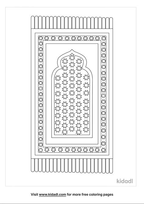 Free Muslim Prayer Mat Coloring Page Coloring Page Printables Kidadl