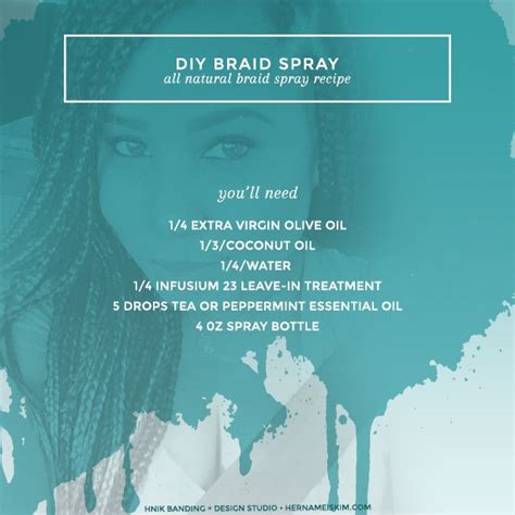 My Personal Diy Braid Spray Recipe To Help With Itchiness And To Help Keep Hair Hydrated Diy