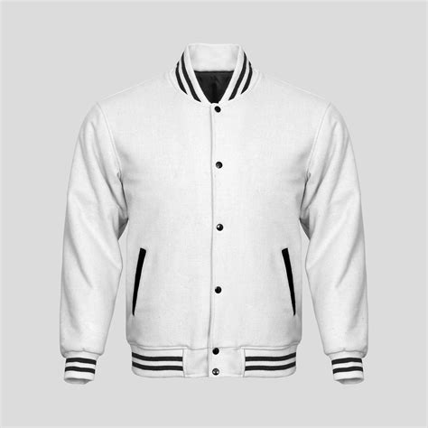 Complete Wool White Varsity Jacket