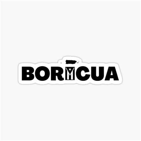 Boricua Puerto Rico Sticker For Sale By Sarahi50 Redbubble