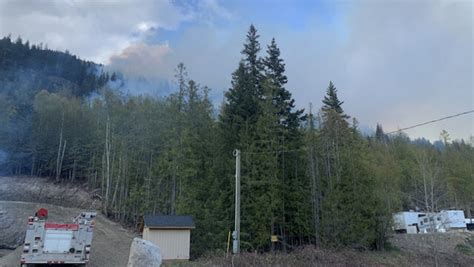 Wildfire Near St Ives In North Shuswap Now Being Mapped At 1573