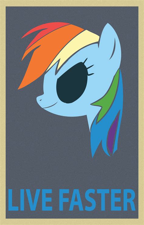 Rainbow Dash Got Tooood Rainbow Dash Minimalist Poster My Lil Pony