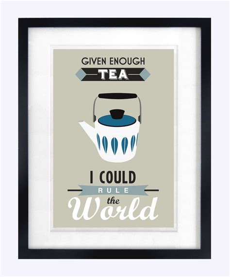 Tea Kitchen Art Tea Poster Tea Print Retro Tea Print Tea Etsy Tea
