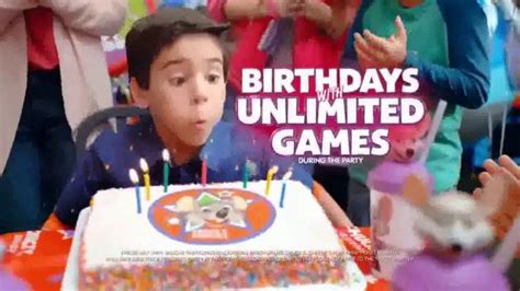 Chuck E Cheeses Tv Spot Birthday Parties With Unlimited Games