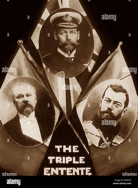 The Triple Entente During Ww1 Stock Photo Alamy