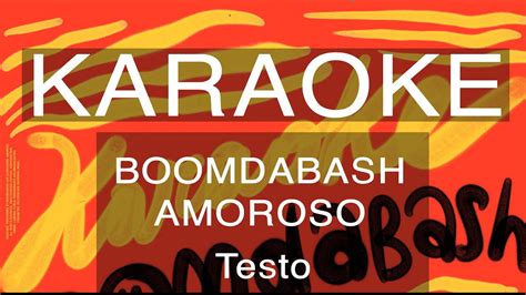 Boomdabash Ft Alessandra Amoroso Karaoke Testo E Musica Youtube
