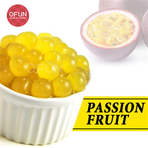 Taiwan Instant Boba Tapioca Pearl Passion Fruit Flavortaiwan
