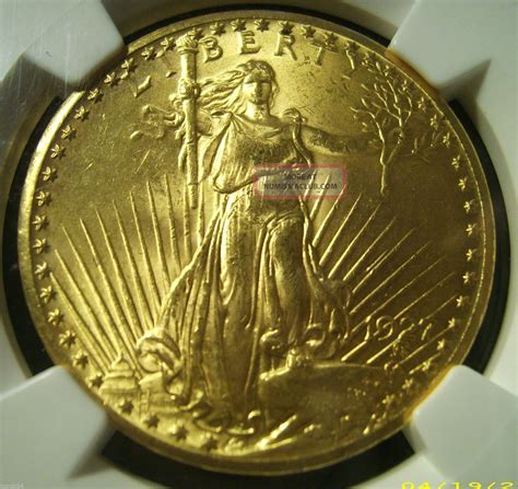 1927 St Gaudens 20 Gold Double Eagle Ngc Ms63 Rich Luster