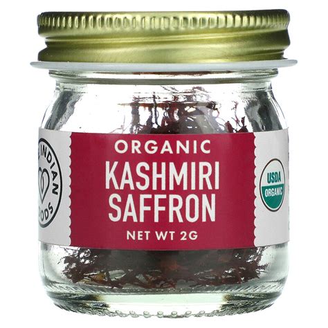 Pure Indian Foods Organic Kashmiri Saffron 2 G
