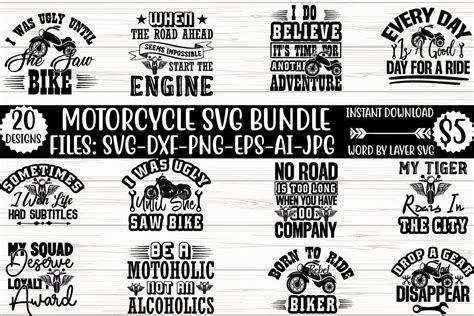 Motorcycle Svg Bundle Bundle · Creative Fabrica