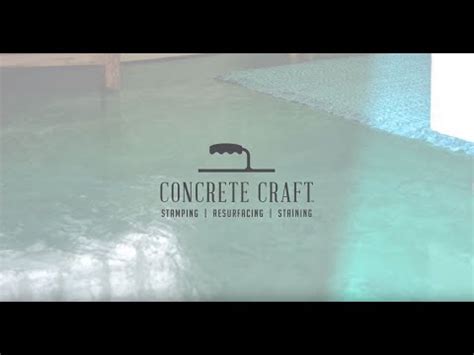 Decorative Stained Concrete By Concrete Craft - YouTube