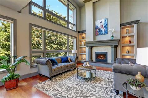 Rigid core, luxury vinyl tile, engineered tile, and vinyl sheet will all look and. 12 Types of Living Room Flooring (2020 Ideas)
