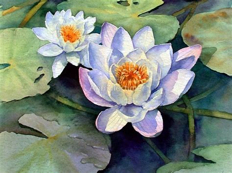 Pin By Debbie Swan On Ideas Flower Painting Canvas Water Lilies