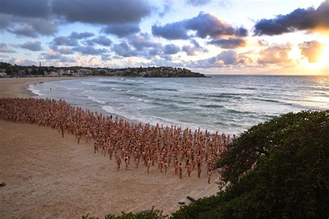 Thousands Bare All On Australian Beach For Skin Cancer Awareness La