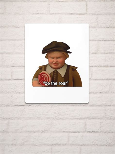 Shrek Do The Roar Metal Print For Sale By Shores Store Redbubble