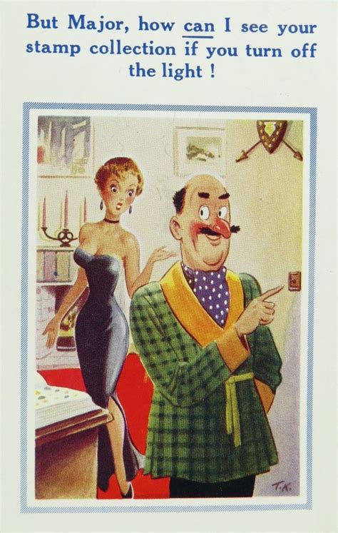 Pin By Ian Dickinson On Saucy Postcards Funny Cartoon Pictures Funny Postcards Vintage Humor