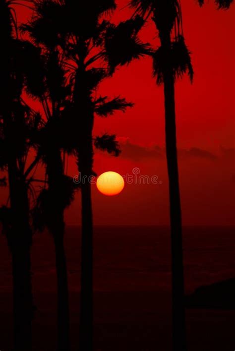 Red Sky Sunset Stock Image Image Of Seascape Landscape 2249259