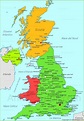 Cartina Geografica Gran Bretagna Politica