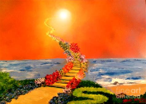 Stairway To Heaven Painting By Michael Rucker