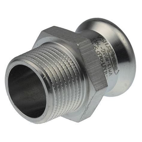 Pegler Vsh Xpress Male Iron Straight Connector 35mm X 114 Stainless