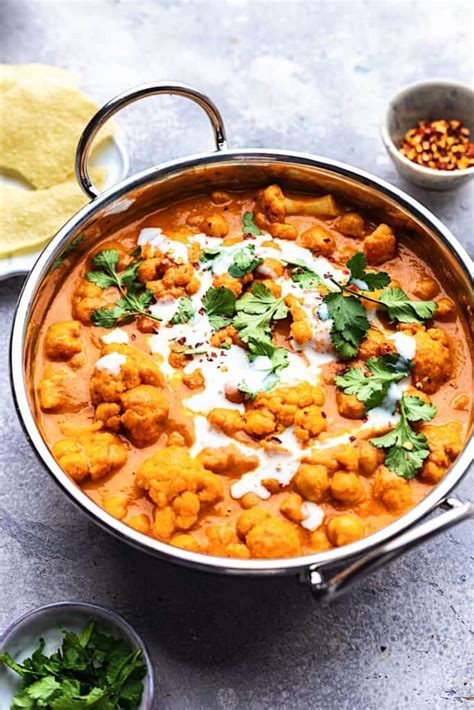 Creamy Cauliflower And Chickpea Curry Cupful Of Kale