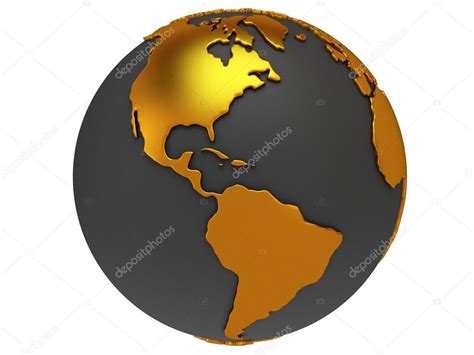 Earth Planet Globe 3d Render America View Stock Photo By ©newb1 45632949