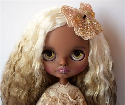 Custom Blythe Doll Ooak Mohair Hair Blythe Dolls Ooak Blythe