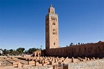 Koutoubia-Moschee Marrakesch – Rot knallt in das Blau