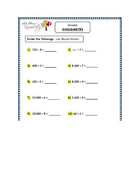 Times By 10 100 1000 Worksheet