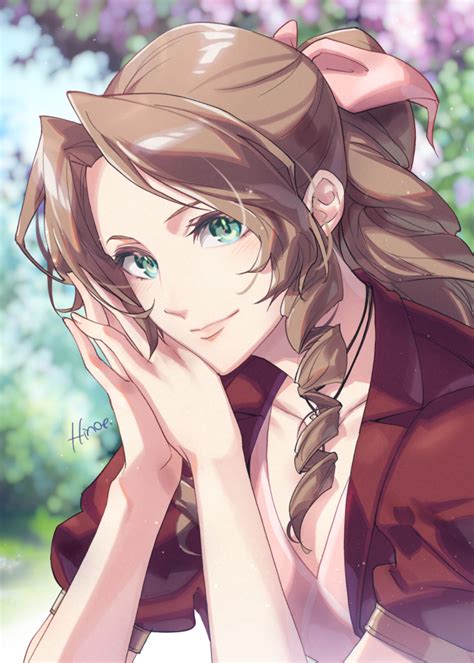 Aerith Gainsborough Final Fantasy And 2 More Drawn By Hinoe Dd Works