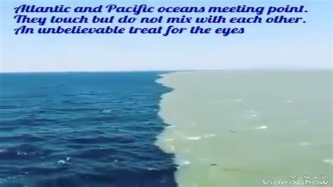 Atlantic And Pacific Oceans Meet Youtube