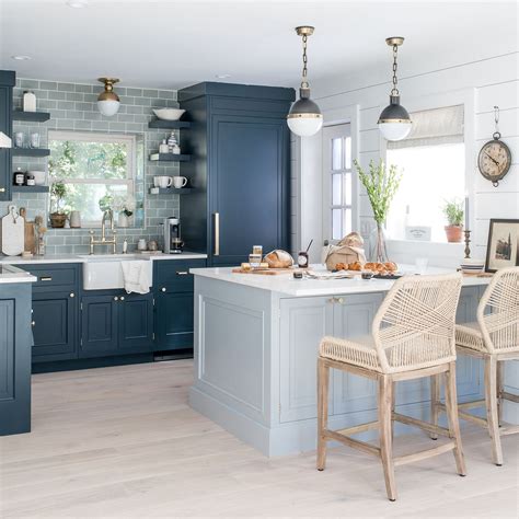 Yellow And Blue Kitchen Ideas 75 Beautiful Kitchen With Blue Cabinets