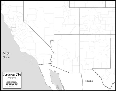 Free Map Of Southwest States