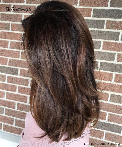 Chocolate brown hair with blonde highlights photos. Espresso Base with Hazel Ribbons - 60 Chocolate Brown Hair ...