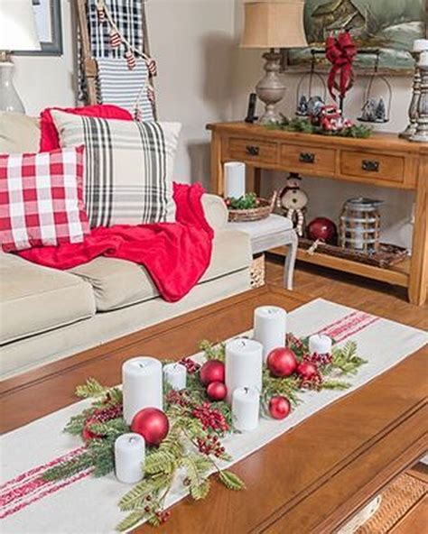 46 Popular Christmas Theme Coffee Table Decoration Ideas Pimphomee