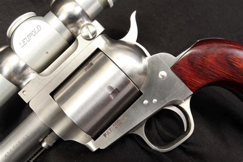Freedom Arms 454 Casull Stainless Single Action Revolver And Leupold