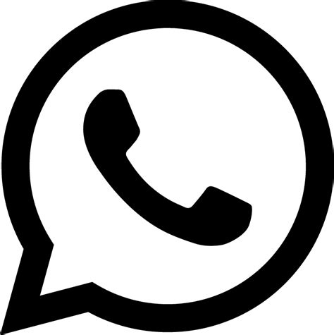 Whatsapp Logo Png Black And White Call And Whatsapp Logo Png Hd