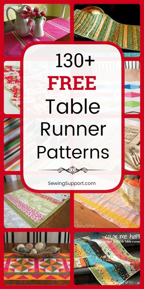 150 Free Table Runner Patterns Table Runner Pattern